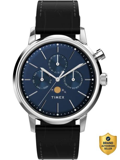 Marlin Round 40mm Blue Dial Analog Watch - For Men TW2W51200UJ
