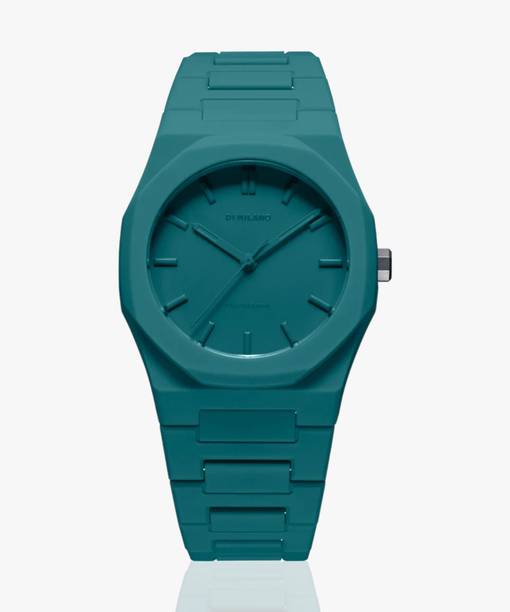 Polycarbon Quartz Green Dial Analog Watch - For Men & Women PCBU02