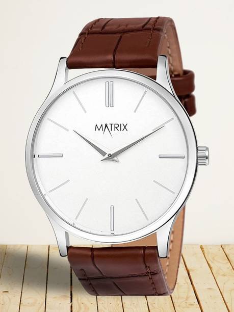 MATRIX SL-56 Signature Two Hands White Dial Analog Watch  - For Men & Women