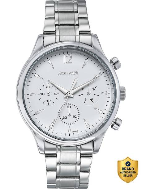 Sonata Wedding Analog Watch - For Men 77146SM01,NU77146SM01