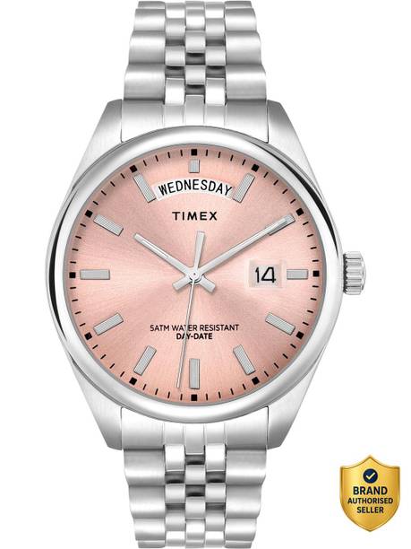 Legacy Round 41mm Pink Dial Analog Watch - For Men TWEG27101