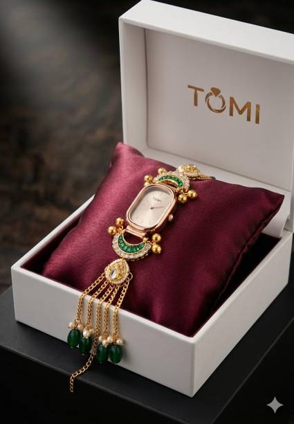 Analog Watch - For Women GREEN-MOON-KASHMIRI