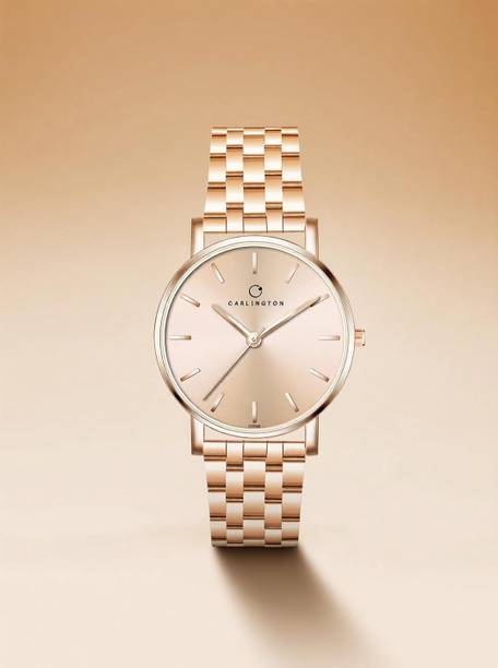 Carlington Iconic Series Premium Ladies Wrist Watches Analog Watch - For Women CT 2035 RoseGold