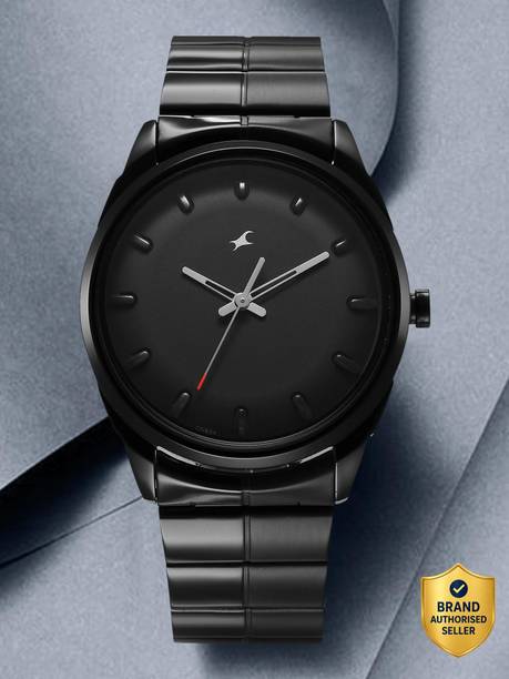 Fastrack Metallica Black Dial Black Stainless Steel Strap Analog Watch - For Men 3273NM01,NU3273NM01