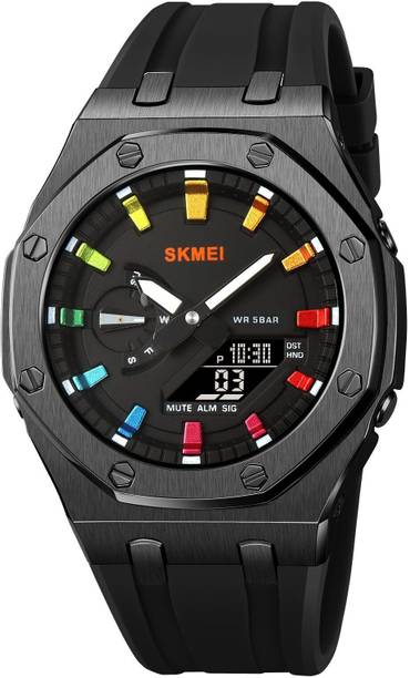 Skmei Analog-Digital Watch  - For Men M036PBK