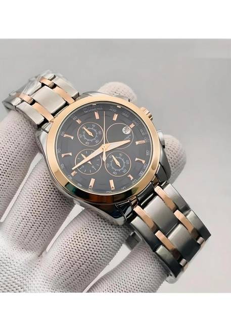 Trending men collection double tone date function working foldover lock Analog Watch  - For Men TST2