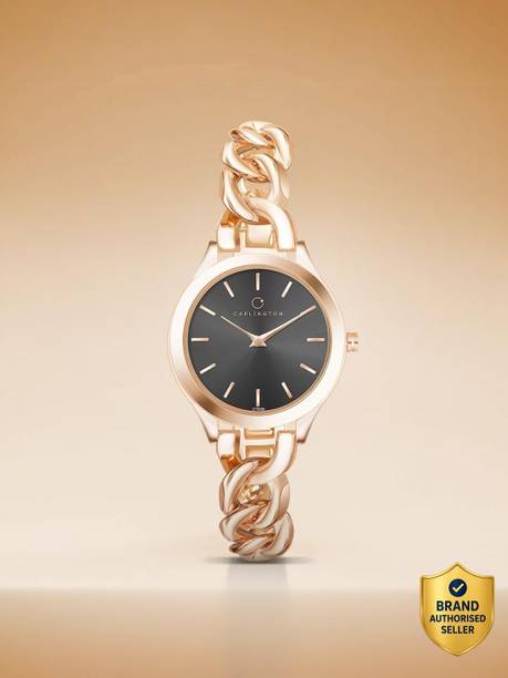 Carlington Iconic Series Premium Ladies Wrist Watches Analog Watch - For Women CT 2036 RoseBlack