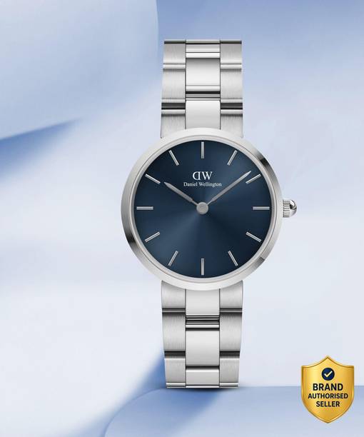 Iconic Link Arctic Blue color Round - 28 mm diameter Analog Watch  - For Women DW00100457