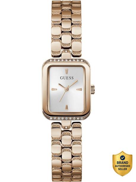 GUESS Isla Silver Rectangle Dial Analog Watch  - For Women GW0865L3