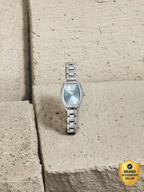 Sonata Poze 8 Quartz Blue Dial IPS 304SS Sheet Metal Strap Analog Watch - For Women SP80166SM01W