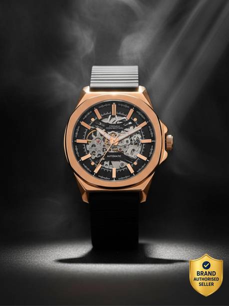MECHALUME See Through Black Round Dial | Men's Black Automatic Watch Analog Watch - For Men FCA23RBL