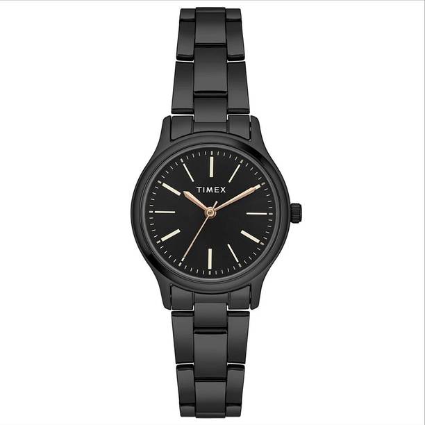 Black Dial Stainless Steel Analog Watch - For Women TWTL87SMU08