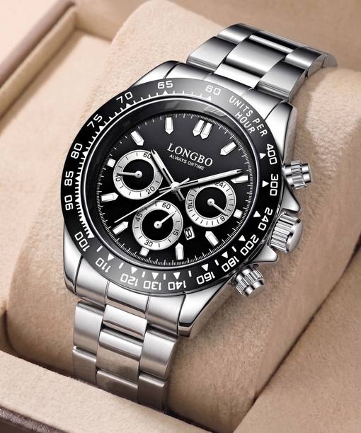 LONGBO Stainess Steel Analog Watch - For Men Analog Fashion Casual Luxury Dress Waterproof Quartz Wrist watch for Men
