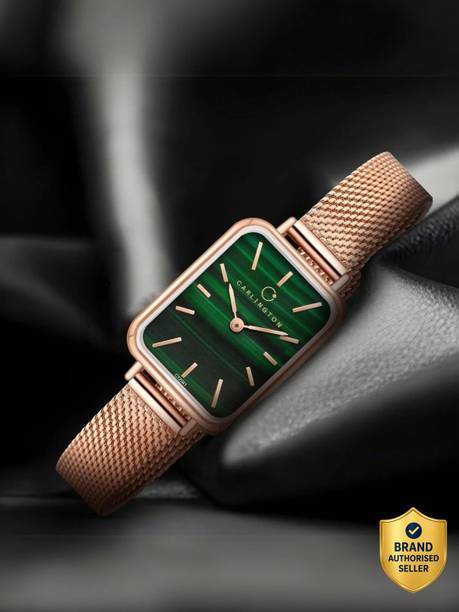 Carlington Iconic Series Premium Ladies Wrist Watches Analog Watch - For Women CT 2041 RoseGreen