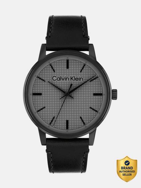 Calvin Klein CK LINKED Calvin Klein CK LINKED QTZ ROUND Dial COOL GREY MEN's Watch - 25200504 Analog Watch  - For Men