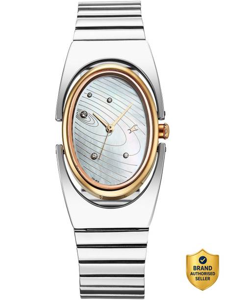 Fastrack UFO Quartz White Shaped Dial Girls Watch / Analog Watch - For Girls 6318KM01