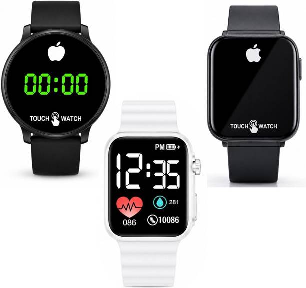 LED Smart Watch Hybrid Smartwatch Watch  - For Men & Women PRO-J_58_63_ULTRA WHITE