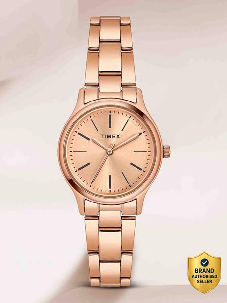 Rose Gold Dial Stainless Steel Analog Watch  - For Women TWTL87SMU06