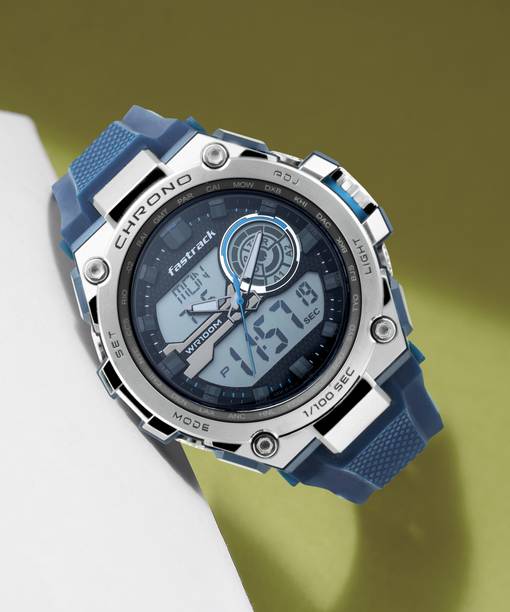 Fastrack NP38055PP01 Mean Machines Analog-Digital Watch  - For Men