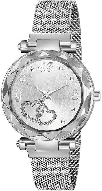 pal moradiya 2 Heart Magnetic Watch 2 Heart Mg Analog Watch  - For Women