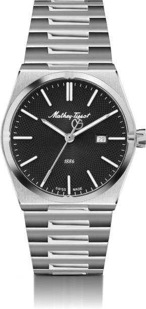 Swiss Made Black Dial Analog Watch  - For Women D118AN