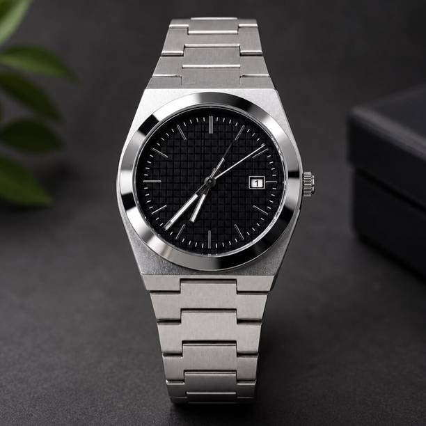Black dotted Analog Watch  - For Men Black dotted