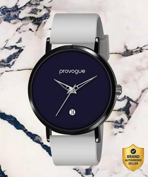Provogue Watch For Girls||Grey Silicone Band Water Resistant Quartz Watch Women Analog Watch  - For Women Trending Blue Dial and Silicone Grey Strap Branded Watch For Women & Girl