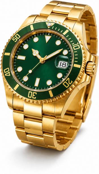 Submariner Series Analog Watch  - For Men & Women GLD-GRN-1DIAL