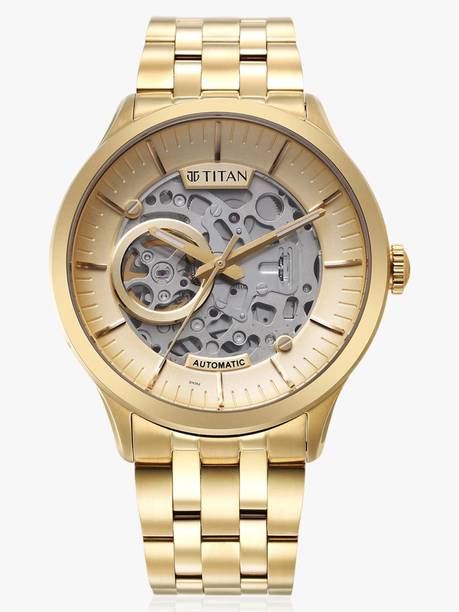 Metal Mechanical Analog Watch - For Men NT90140YM01,NU90140YM01