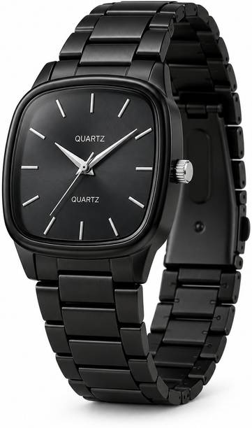 Radya square black Analog Watch  - For Men