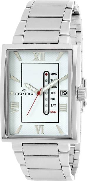 Attivo Collection Day/Date Display, Premium SS Band Analog Watch - For Men 25142CMGI