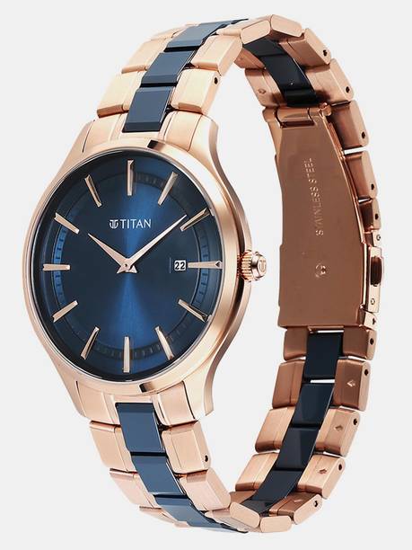Titan Slim Ceramic Fusion Analog Watch  - For Men