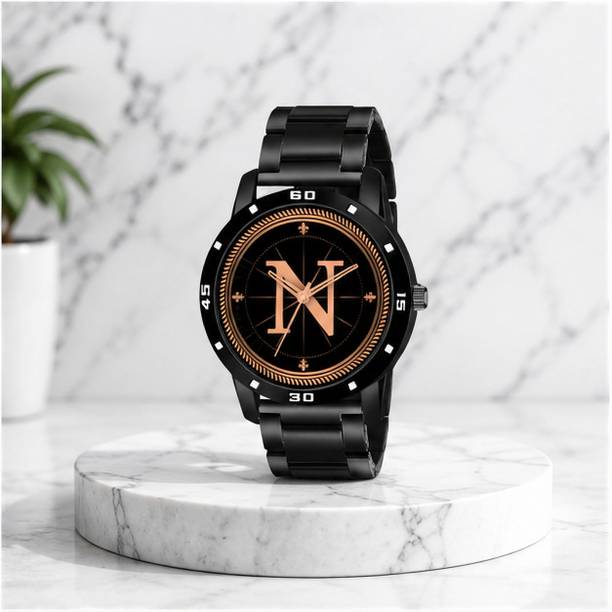 Atix ALPHA-N-AVO-BLK-CDBLK-at76 ALPHA-N-AVO-BLK-CDBLK-at76 Analog Watch  - For Men