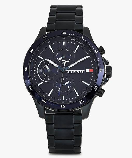 Tommy Hilfiger Multifunction Blue Dial Blue Stainless Steel Strap Analog Watch - For Men NETH1791720,NTTH1791720,TH1791720W