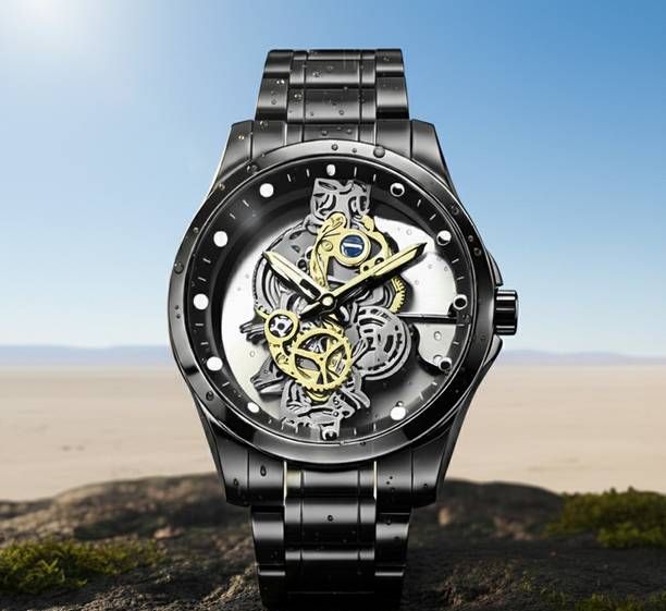 The Chronos Skeleton: Precision Unveiled. Analog Watch  - For Men opl96
