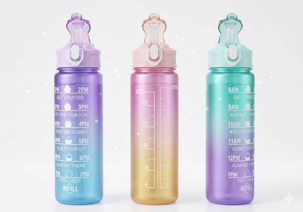 Mj jutex Time Marker Series 1000 ml Water Bottle