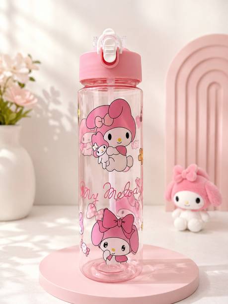 SKLRIND My Melody Edition Kids Water Bottle , BPA Free - Leak-Proof with Carrying Strap 800 ml Water Bottle