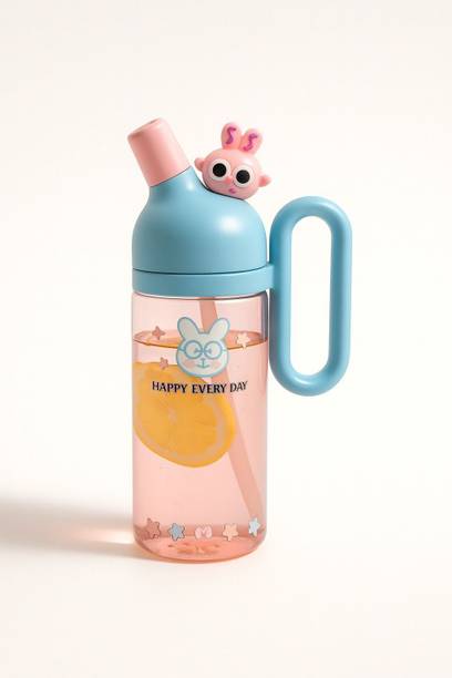 Jmax Cute Bunny Kids Water Bottle | 800ml Straw Sipper | BPA Free| Cartoon Bottle 800 ml Water Bottle