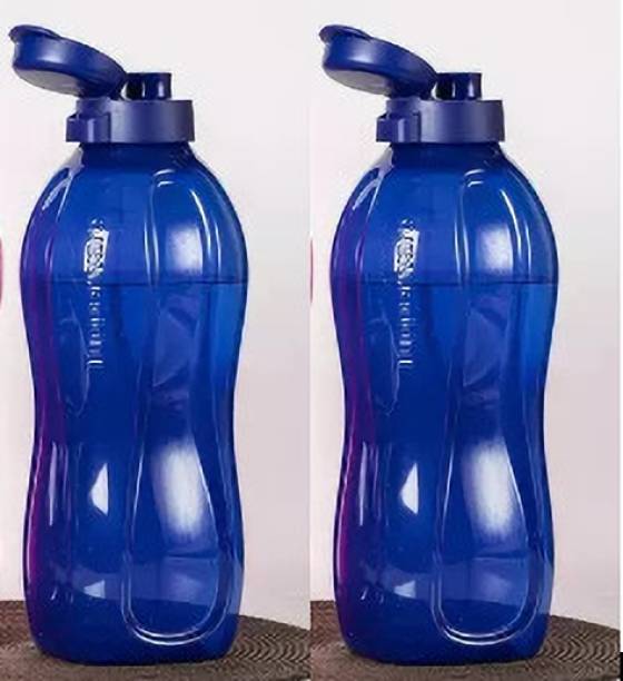TUPPERWARE 2 ltr blue water bottle set of 2 2000 ml Water Bottle