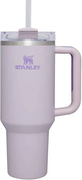 तिनी ट्रेजर रैप्स Stanley Quencher H2.0 Tumbler with Handle and Straw -Purple स्टेनलेस स्टील मग