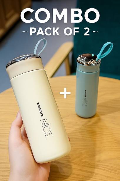 BUYNEXTs Nice Premium Glass&Plastic 400 ml Water Bottles