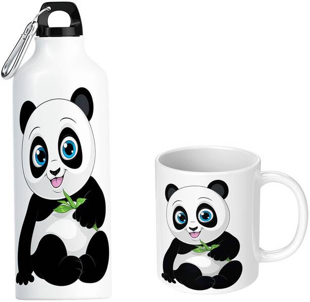 Printwala Compatible Print Panda|Panda Sipper| Aluminium 600ml Sipper(SIP-21 Aluminium, Ceramic Coffee Mug