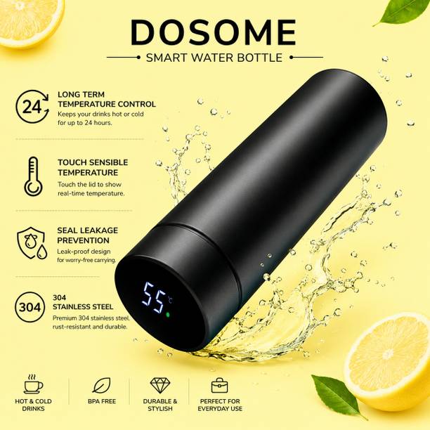 dosome DOSOME Temperature Display Series 500ml 1000 ml Water Bottle