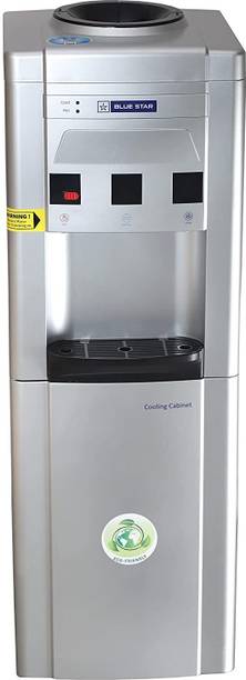 Blue Star Water Dispenser with Refrigerator Hot and Cold taps (BWD3FMRGA-G, Grey Bottled Water Dispenser