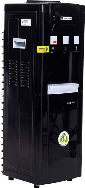 Blue Star Water Dispenser with Refrigerator - Black Color-B0999P3T1R Bottom Loading Water Dispenser