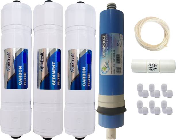 Kaveri AquaFresh Platinum Set + Earth 100 Membrane Filter Suitable for All RO Water Purifier Solid Filter Cartridge