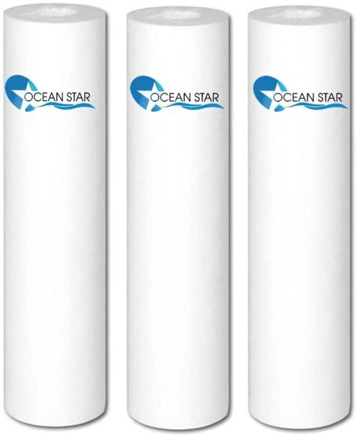 OCEAN STAR Spun Filter for Ro Water Purifier, 10 Inch 5 Micron Solid Filter Cartridge