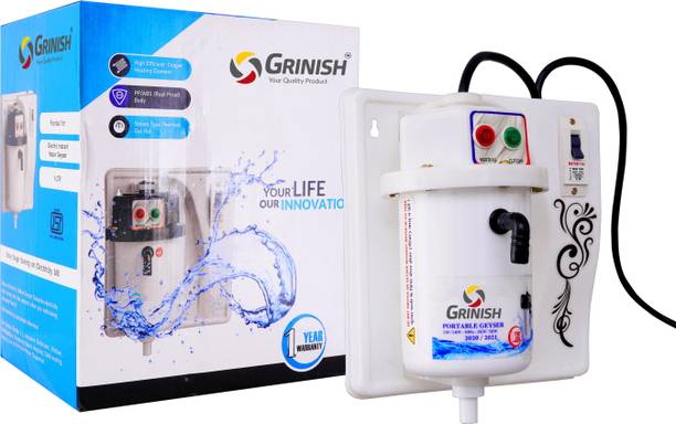 GRINISH GR-GE-103-WHITE With MCB 1 L Instant Water Geyser