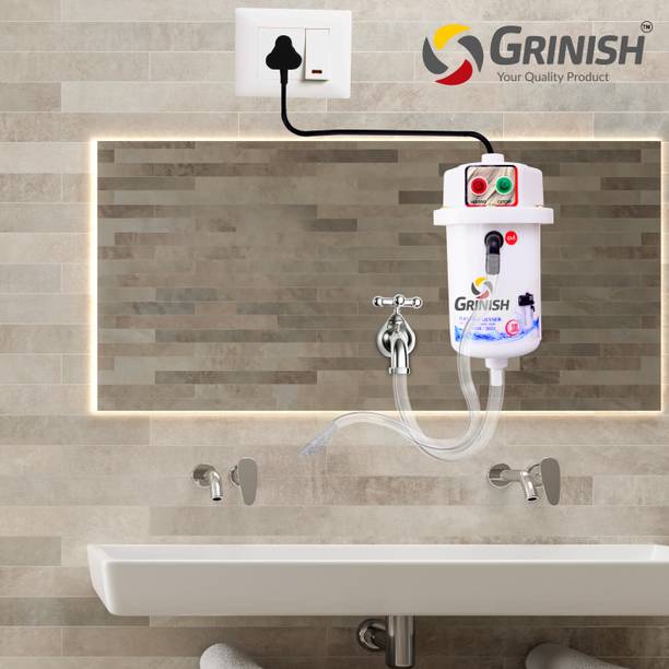 GRINISH GR 1 L Instant Water Geyser (ULTRA SLIM WITH SHOCK PROOF BODY,White) 1 L Instant Water Geyser