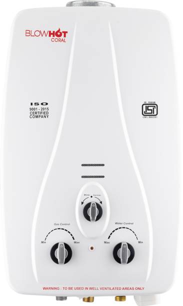 BLOWHOT Coral Automatic LPG Gas Water Heater Geyser Instant 6 LTR Water Flow, ISI Marked 6 L Gas Water Geyser
